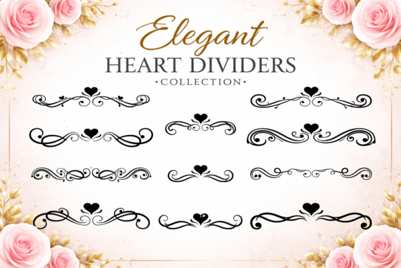 Download Elegant Heart Divider - Elegant heart Collection