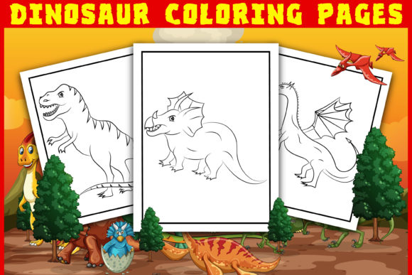 Download Dinosaur COLORING PAGES for KIDS - Dino Collection